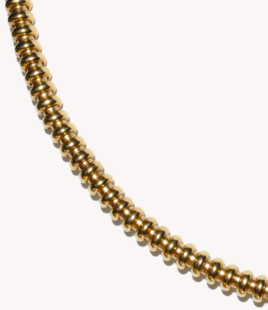 Yellow gold '50s Italian necklace | Statement Jewels
