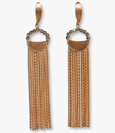 Rosé and white gold Artur Scholl earrings | Statement Jewels