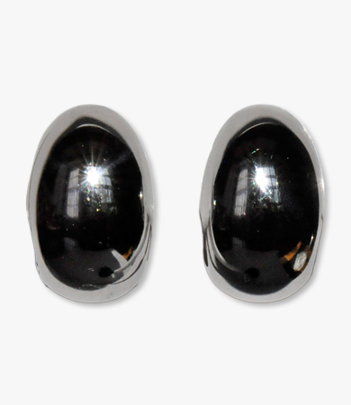 White gold drop-form Artur Scholl earrings | Statement Jewels