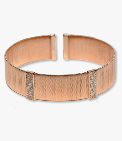 Rosé gold Artur Scholl bracelet with diamonds | Statement Jewels